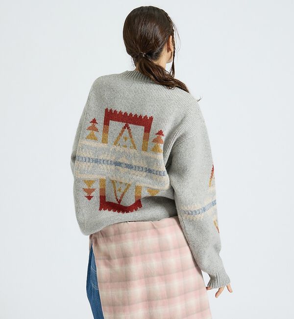 ABAHOUSE「【PENDLETON/ペンドルトン】HARDING / Shetland Woo」|ニット・セーター|グレー