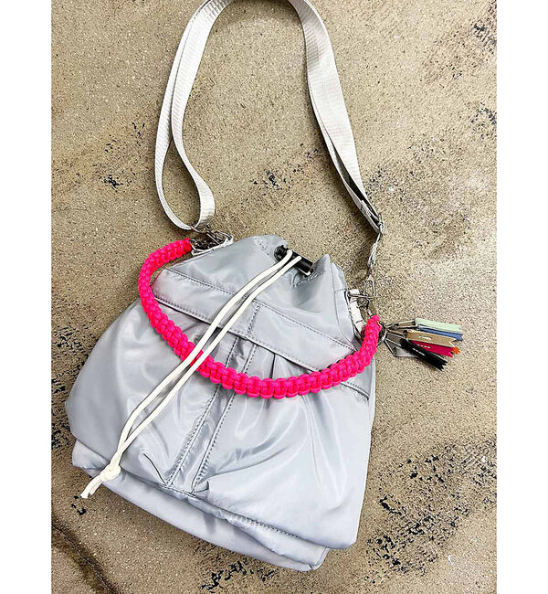 Rouge vif「【cheek / チーク】kinchaku code 2 way tote /」|トートバッグ|グレー