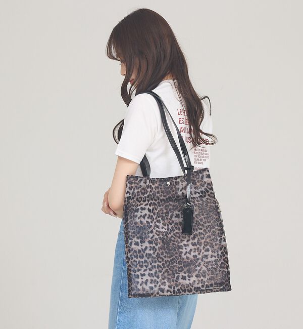 LOWELL things「●SOEUR/レオパードシアートートバッグ/A4」|トートバッグ|