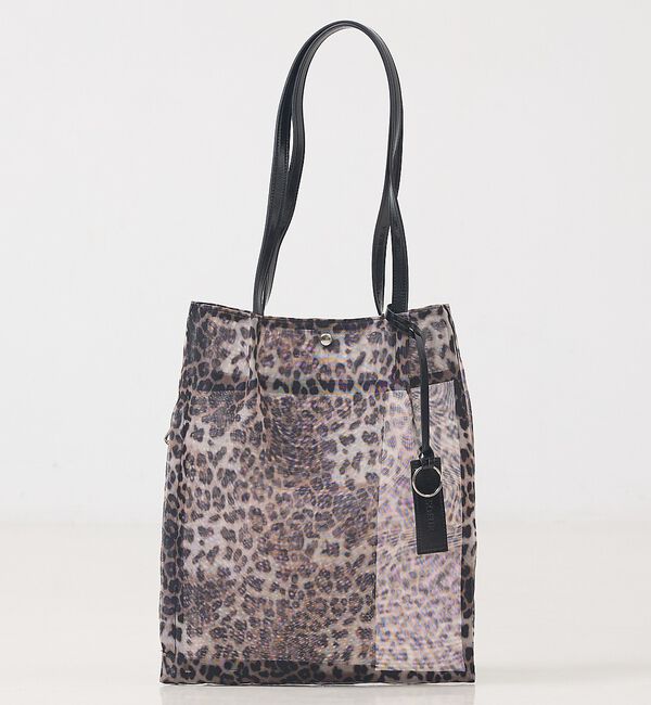 LOWELL things「●SOEUR/レオパードシアートートバッグ/A4」|トートバッグ|