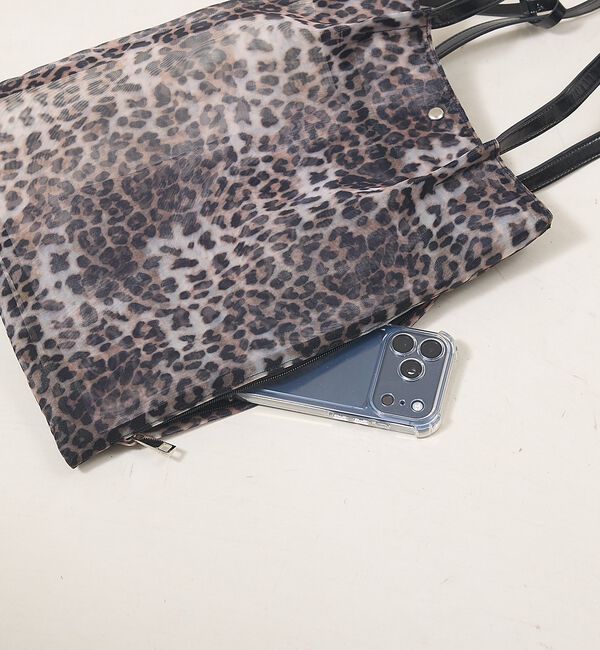 LOWELL things「●SOEUR/レオパードシアートートバッグ/A4」|トートバッグ|
