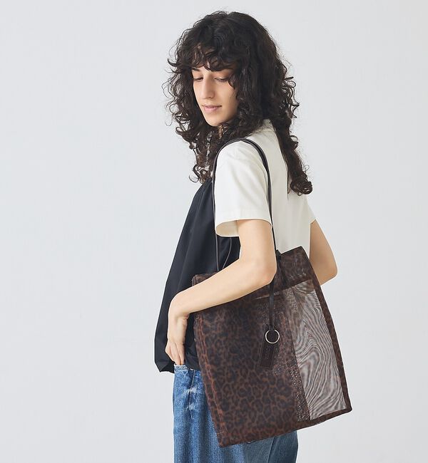 LOWELL things「●SOEUR/レオパードシアートートバッグ/A4」|トートバッグ|