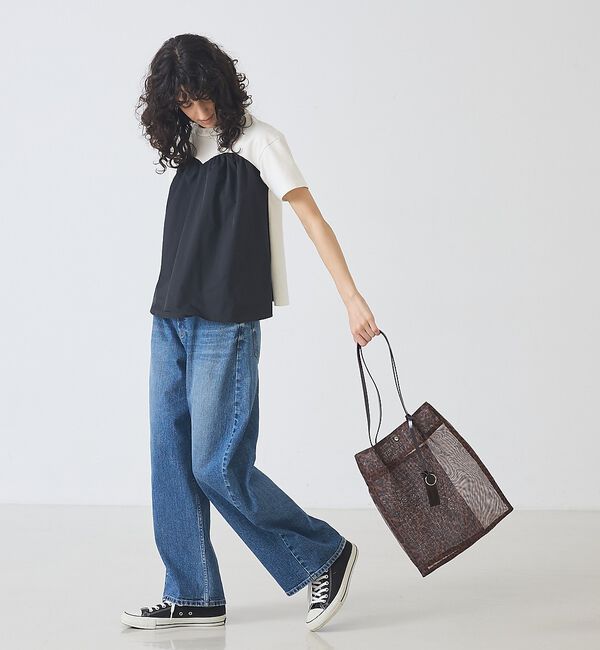 LOWELL things「●SOEUR/レオパードシアートートバッグ/A4」|トートバッグ|