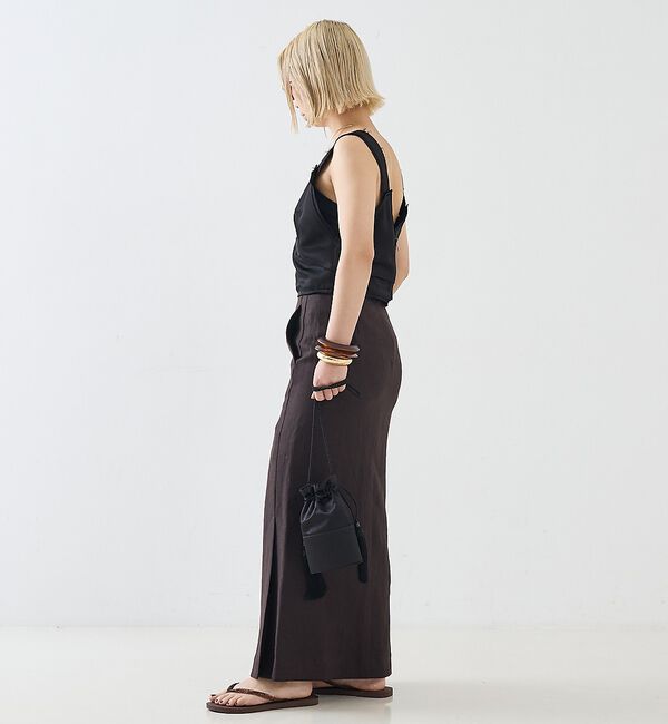 The Store by C' 「【TOTEME】Cropped Satin Camisole／クロップドサテンキ」|キャミソール|