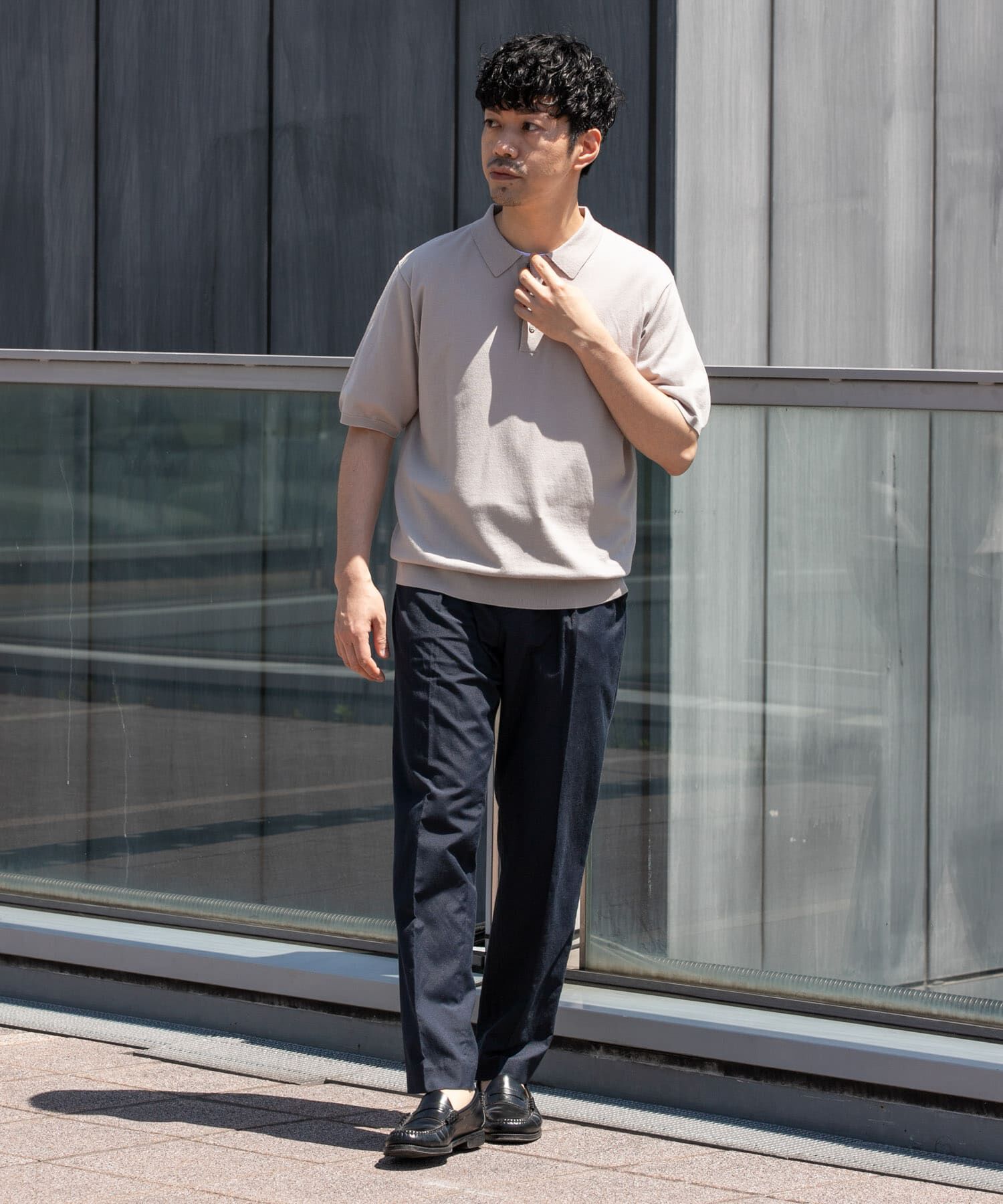URBAN RESEARCH ROSSO「『WEB限定』シルク混サマーニットポロシャツ」|ポロシャツ|