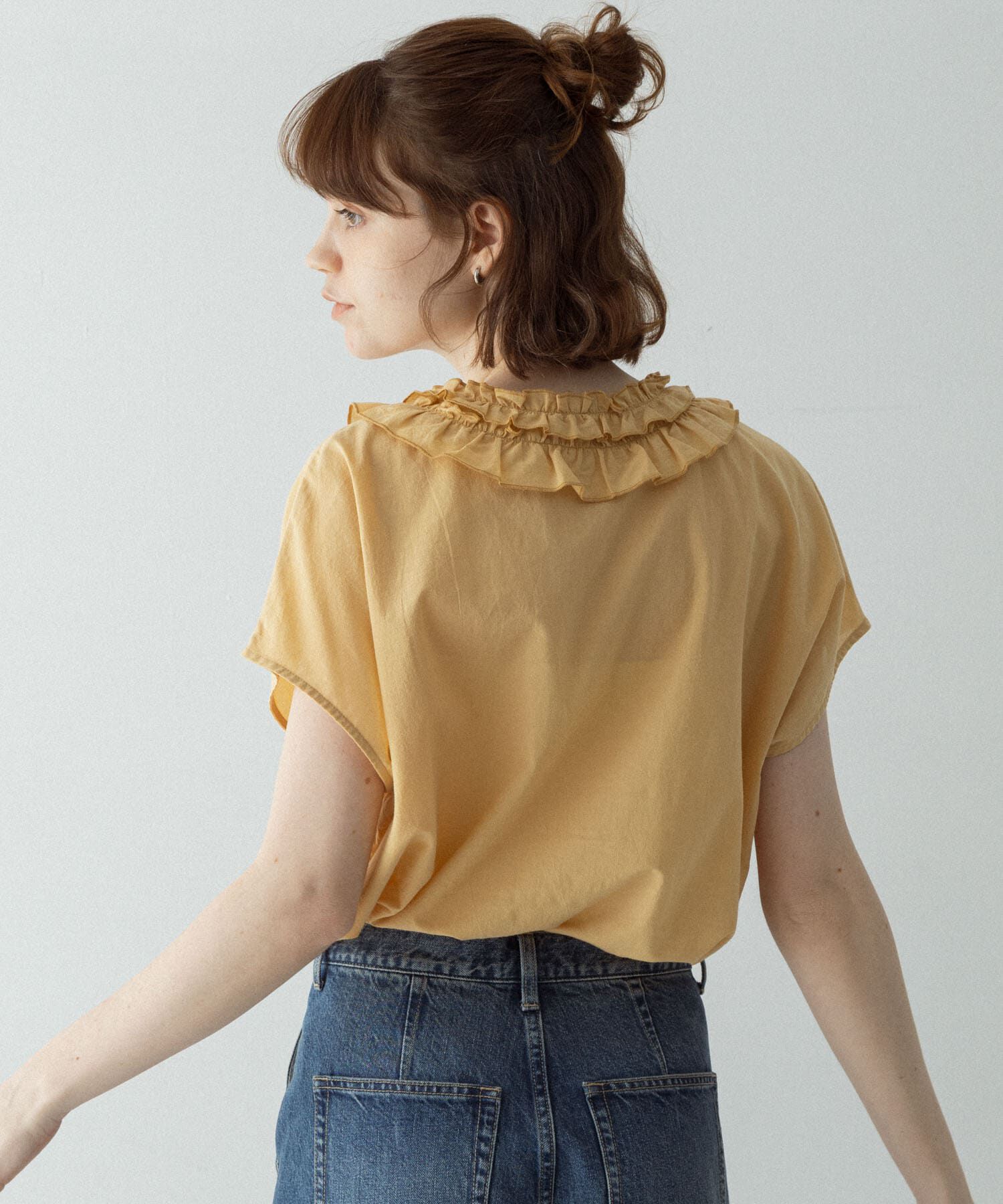 Sonny Label 「Vネックフリルカラーブラウス」|シャツ・ブラウス|