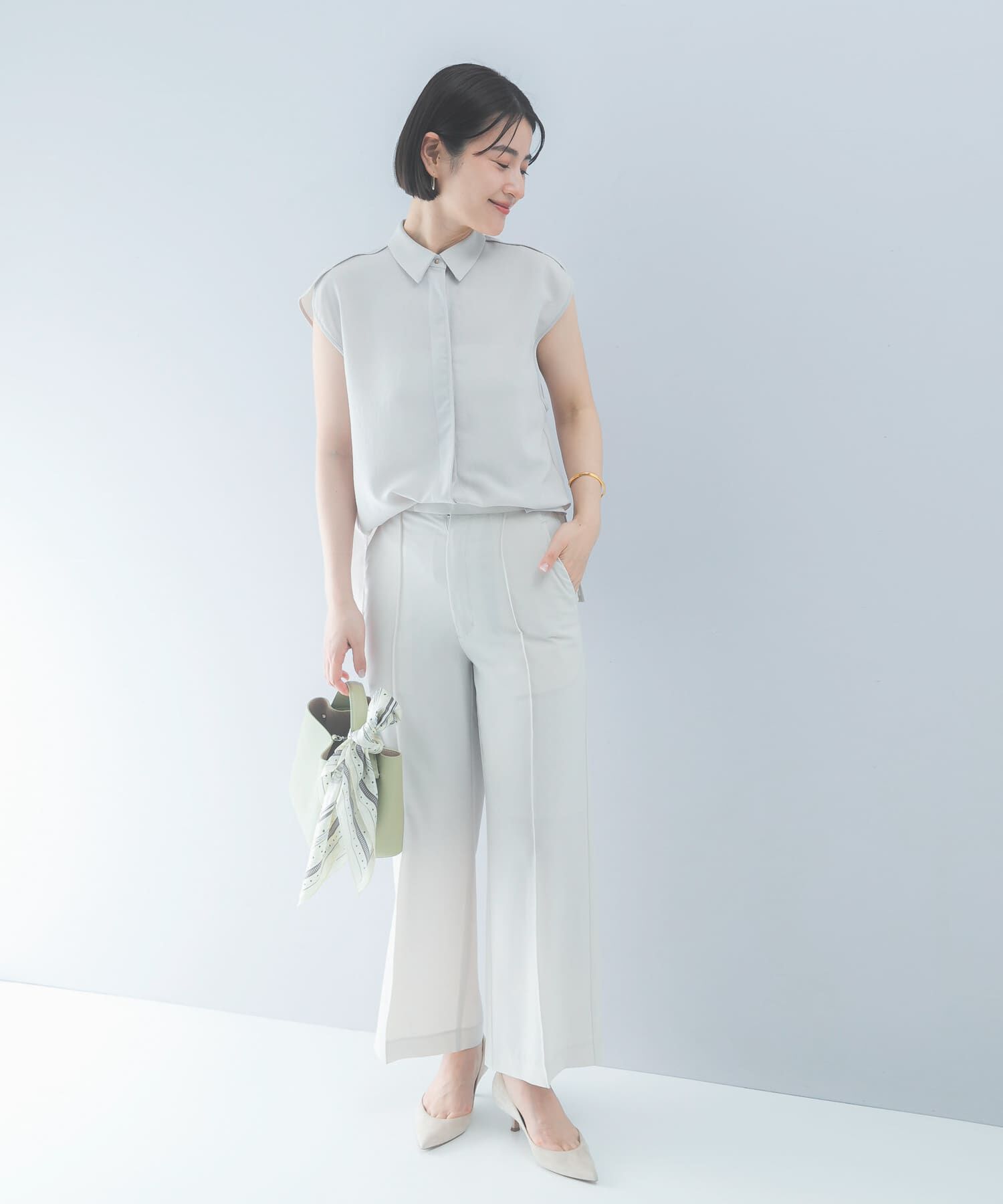 URBAN RESEARCH ROSSO「クールタッチ 防シワ シャツブラウス」|シャツ・ブラウス|