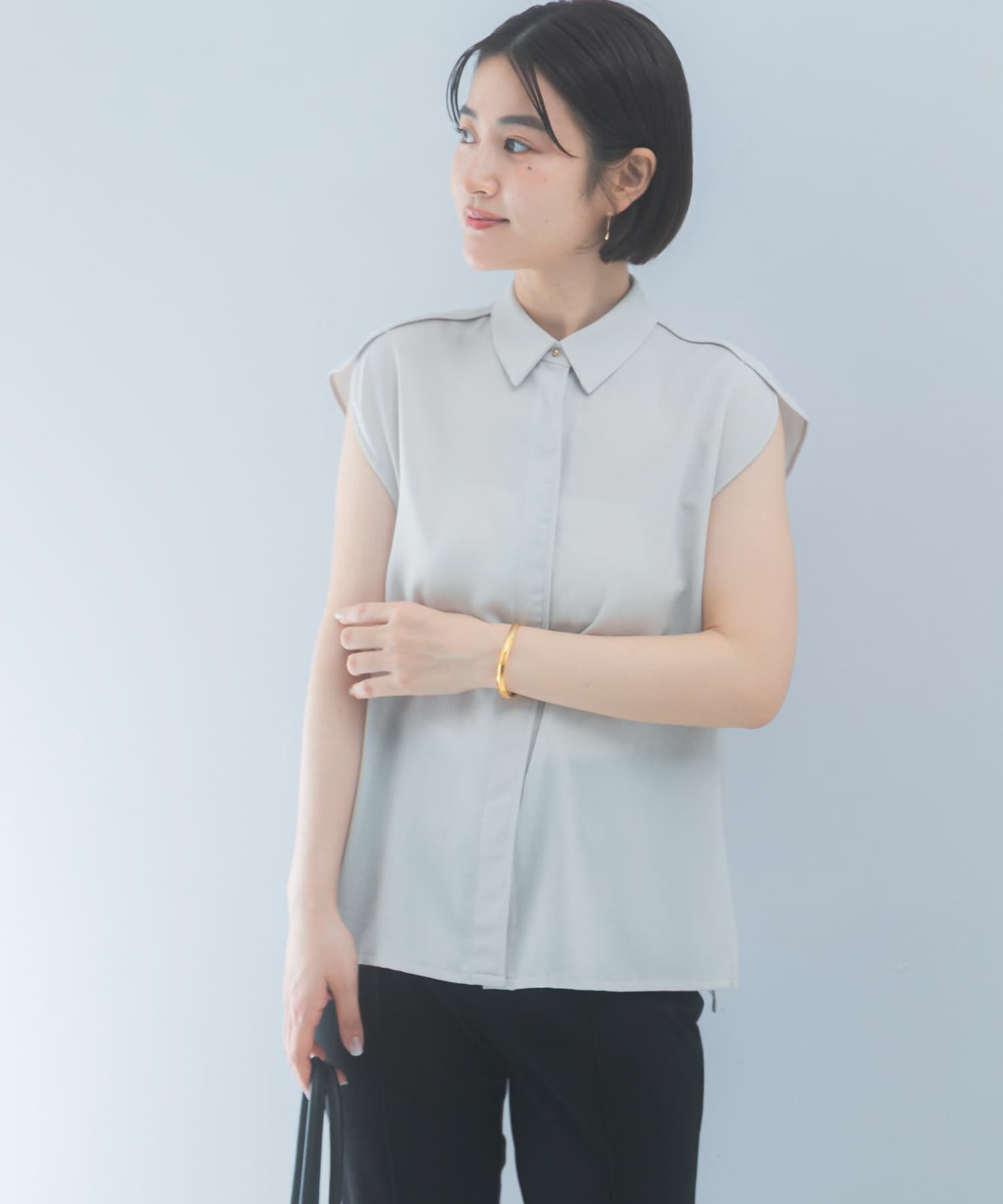 URBAN RESEARCH ROSSO「クールタッチ 防シワ シャツブラウス」|シャツ・ブラウス|