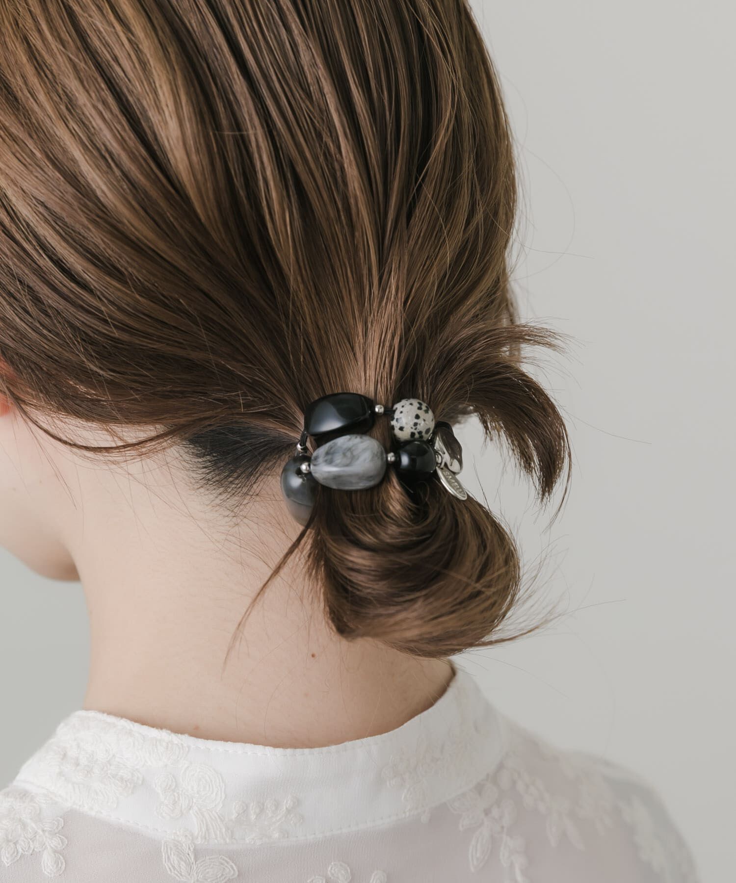 SMELLY「『再入荷』ストーンライクモチーフヘアポニー」|ヘアゴム・シュシュ|