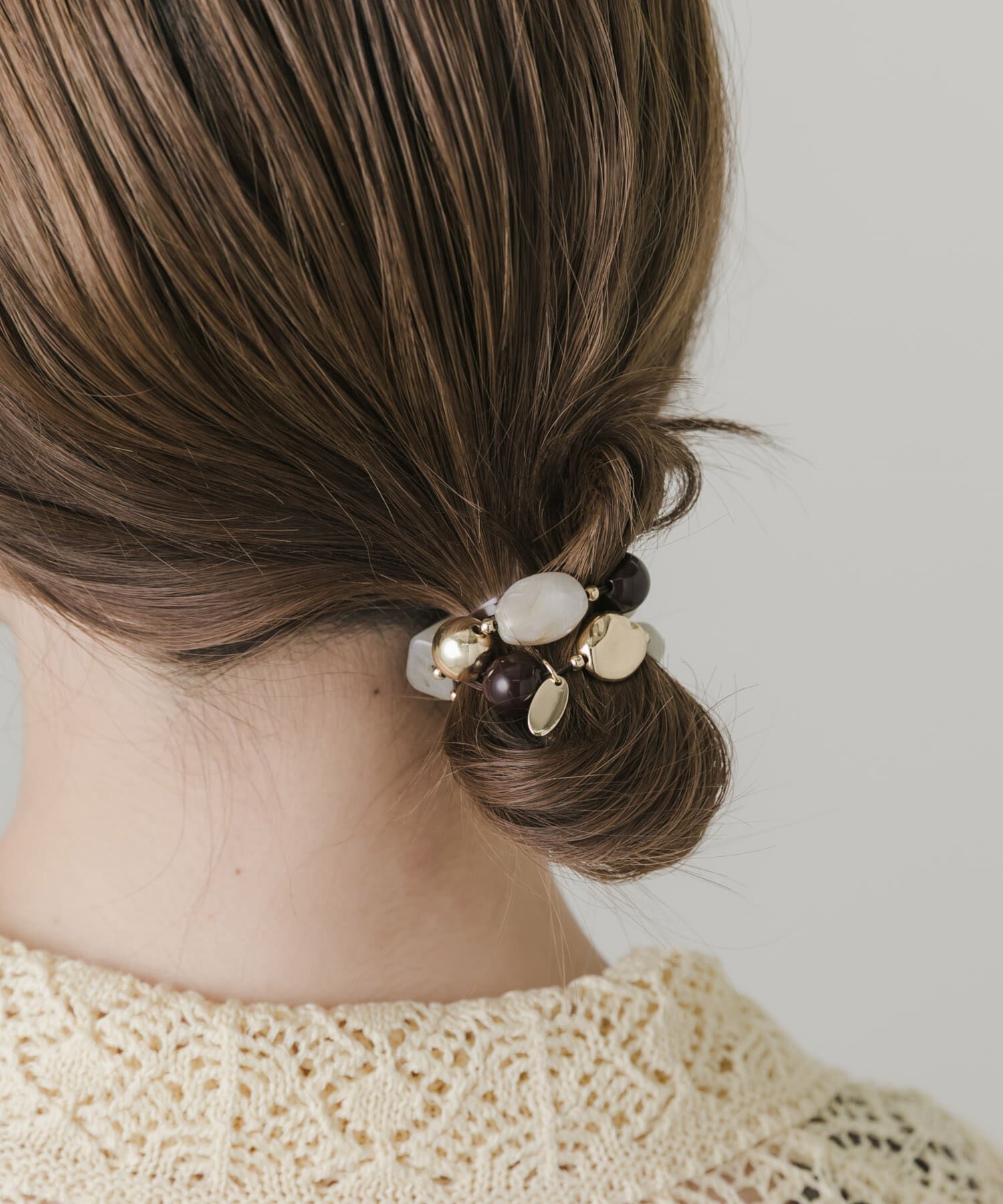 SMELLY「『再入荷』ストーンライクモチーフヘアポニー」|ヘアゴム・シュシュ|