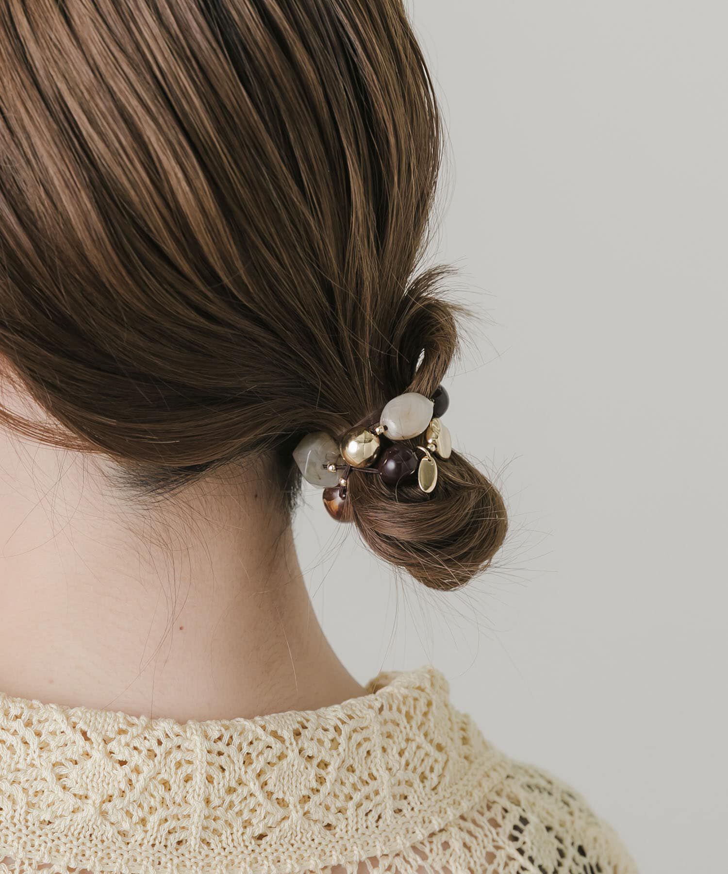 SMELLY「『再入荷』ストーンライクモチーフヘアポニー」|ヘアゴム・シュシュ|