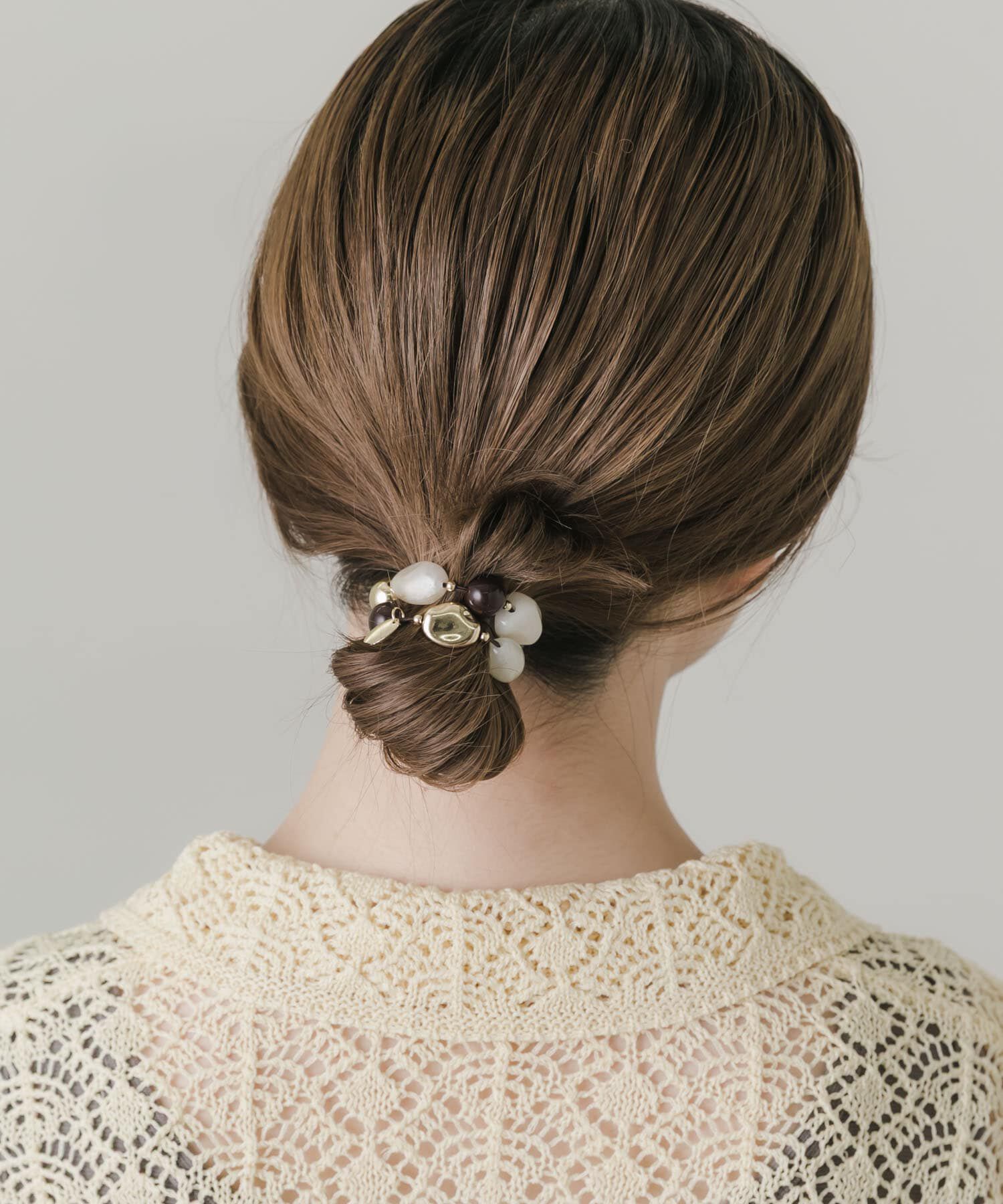 SMELLY「『再入荷』ストーンライクモチーフヘアポニー」|ヘアゴム・シュシュ|