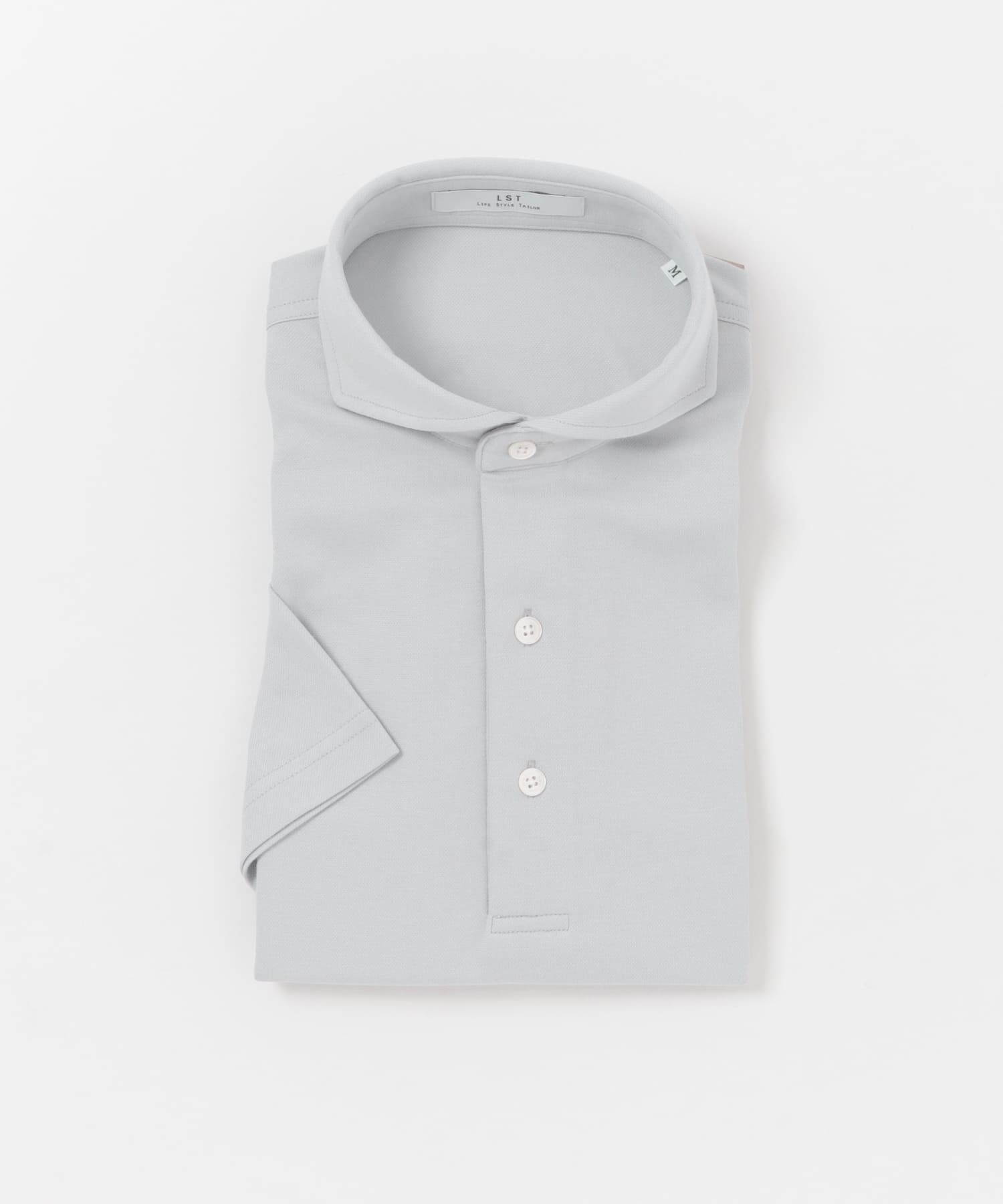 URBAN RESEARCH DOORS「LIFE STYLE TAILOR　カッタウェイ鹿の子半袖プルオーバー」|シャツ・ブラウス|