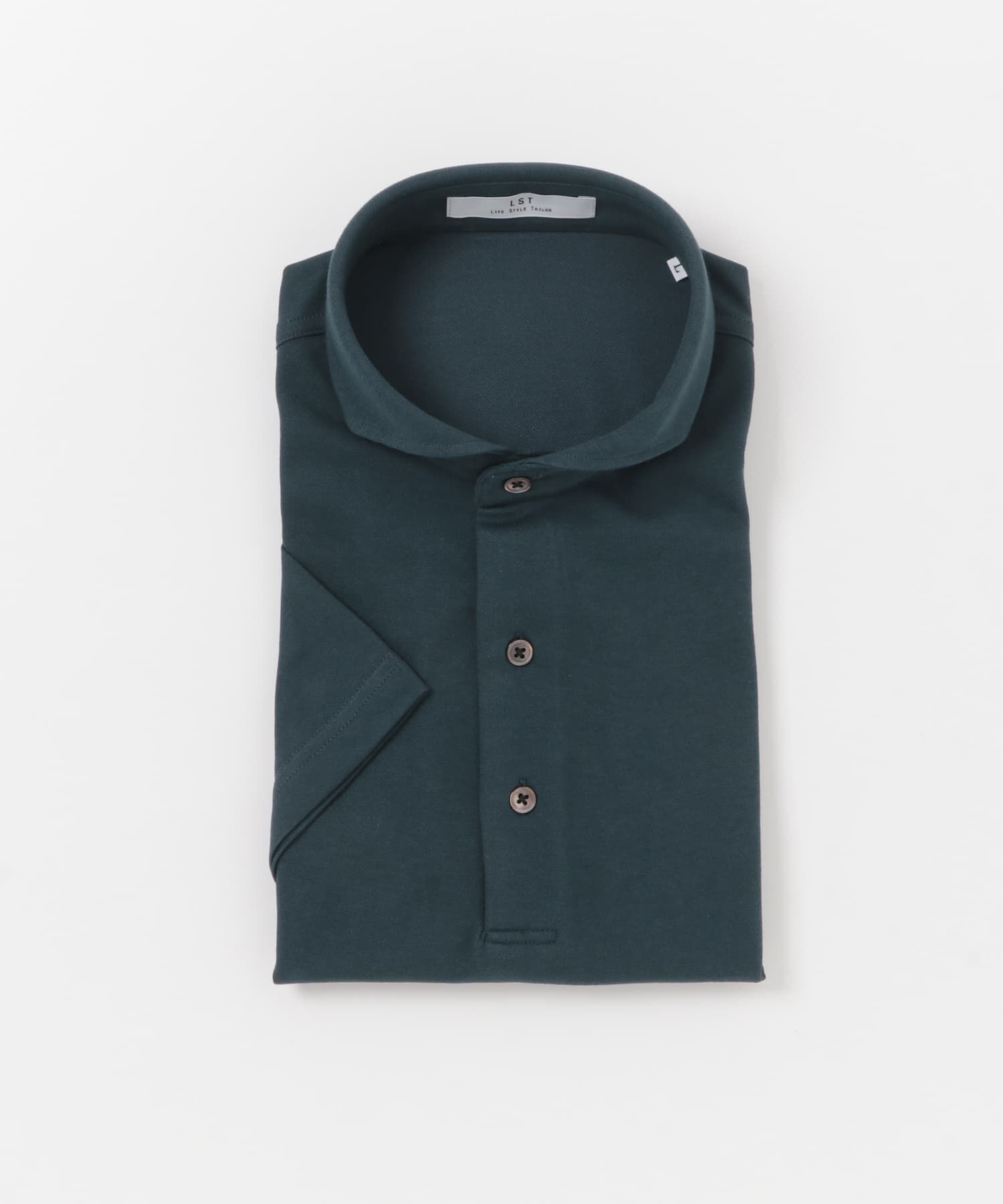 URBAN RESEARCH DOORS「LIFE STYLE TAILOR　カッタウェイ鹿の子半袖プルオーバー」|シャツ・ブラウス|