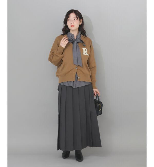  「★再入荷《手洗い可能》サガラ刺繍Vカーディガン」|カーディガン|