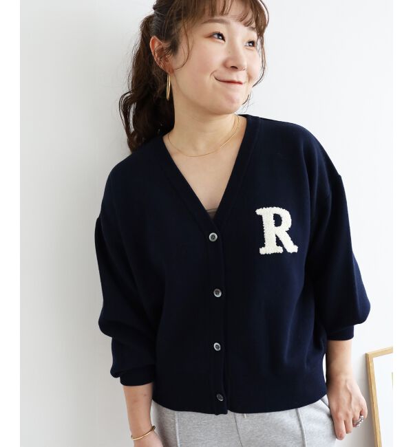  「★再入荷《手洗い可能》サガラ刺繍Vカーディガン」|カーディガン|