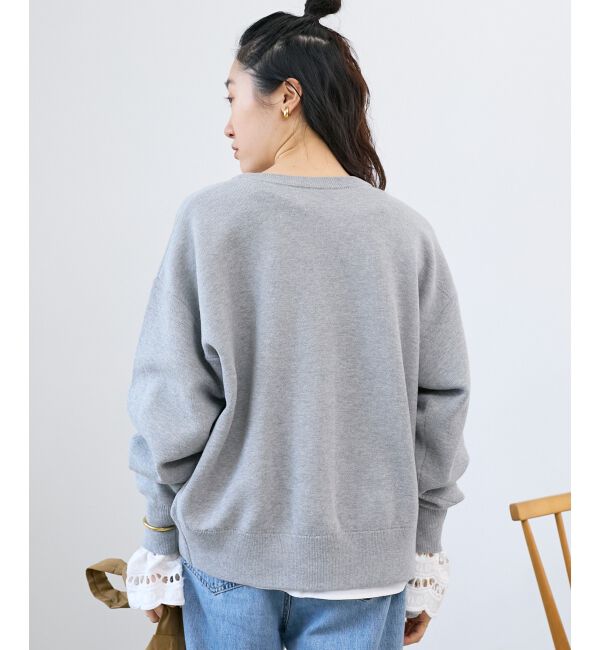  「★再入荷《手洗い可能》サガラ刺繍Vカーディガン」|カーディガン|