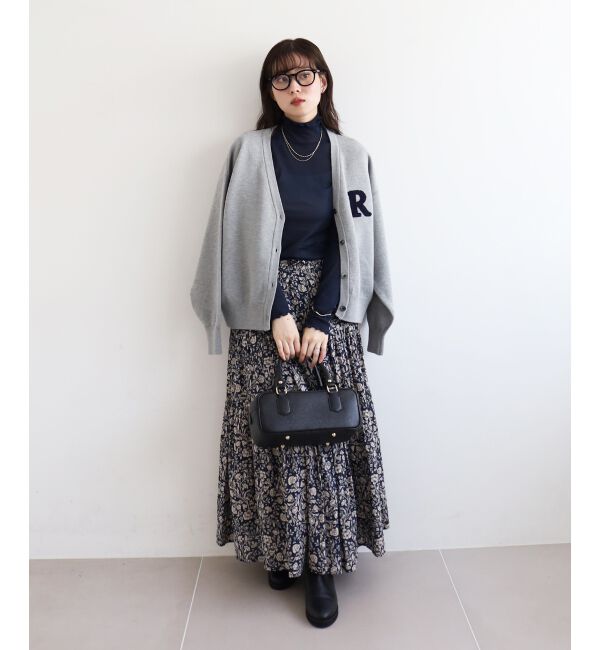  「★再入荷《手洗い可能》サガラ刺繍Vカーディガン」|カーディガン|