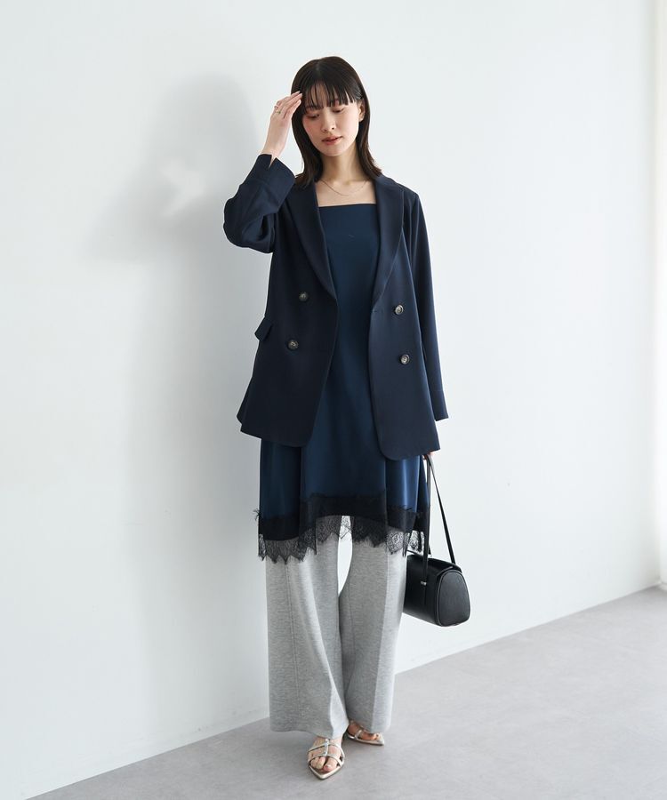 YECCA VECCA「レースサテンキャミチュニック」|チュニック|