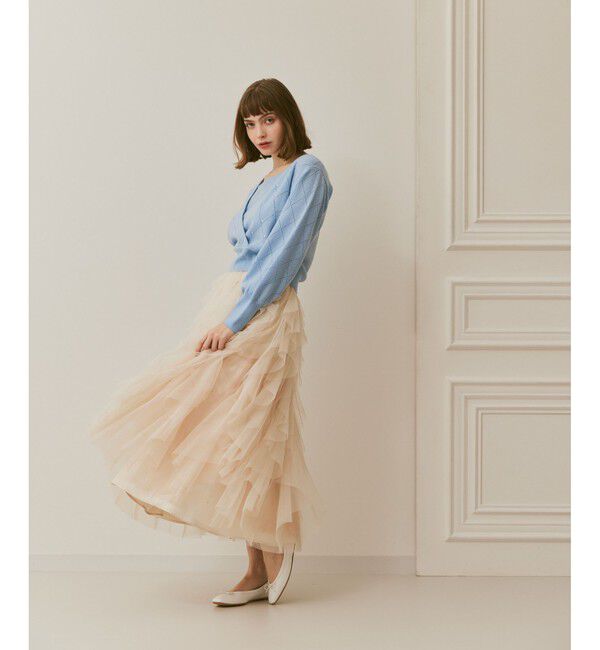 LOULOU WILLOUGHBY「【LOULOU WILLOUGHBY】レイヤードカシュクールプルオーバー」|ニット・セーター|