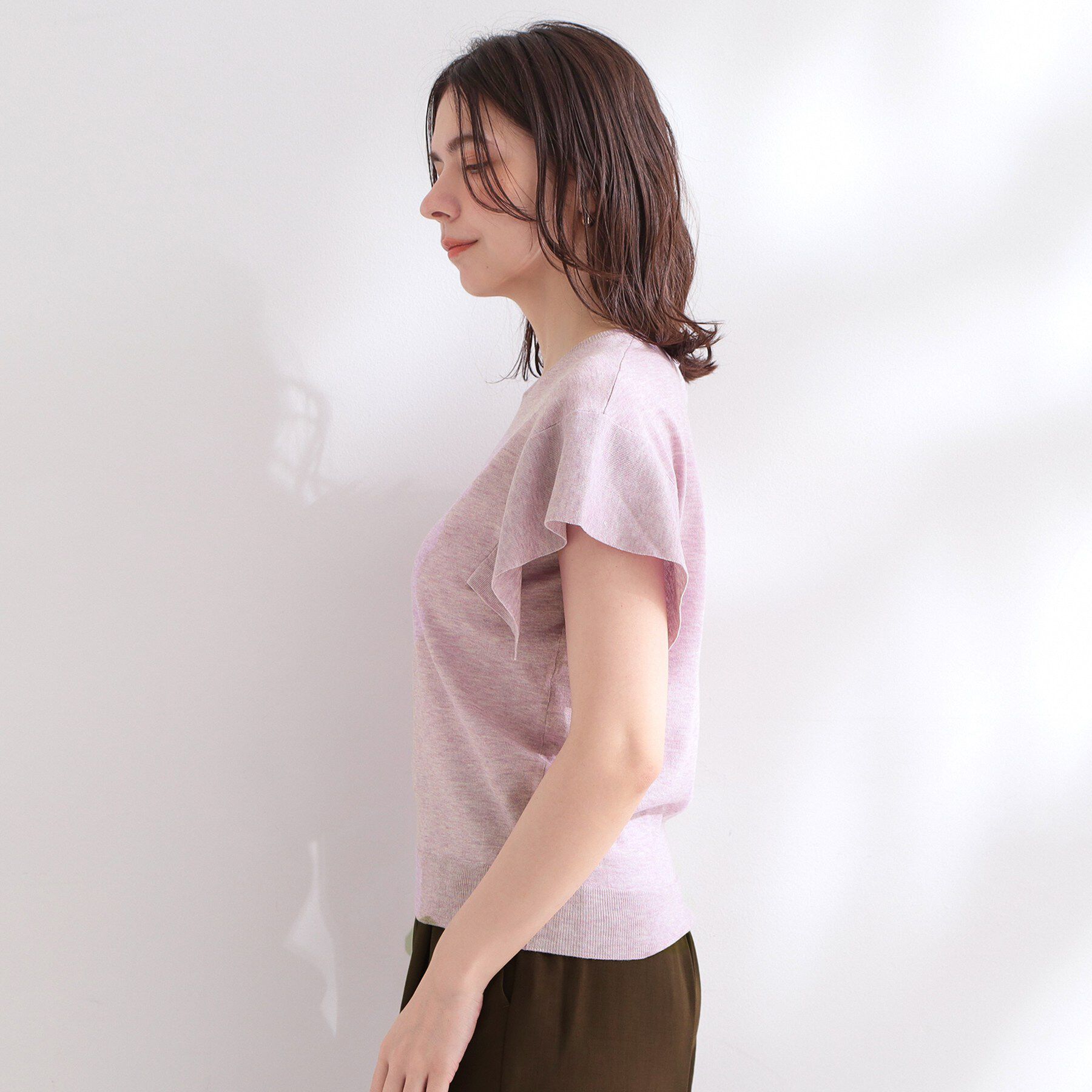 OPAQUE.CLIP「『STORY Web7月掲載』ドライタッチラメニット《UV／洗える／6col》」|ニット・セーター|