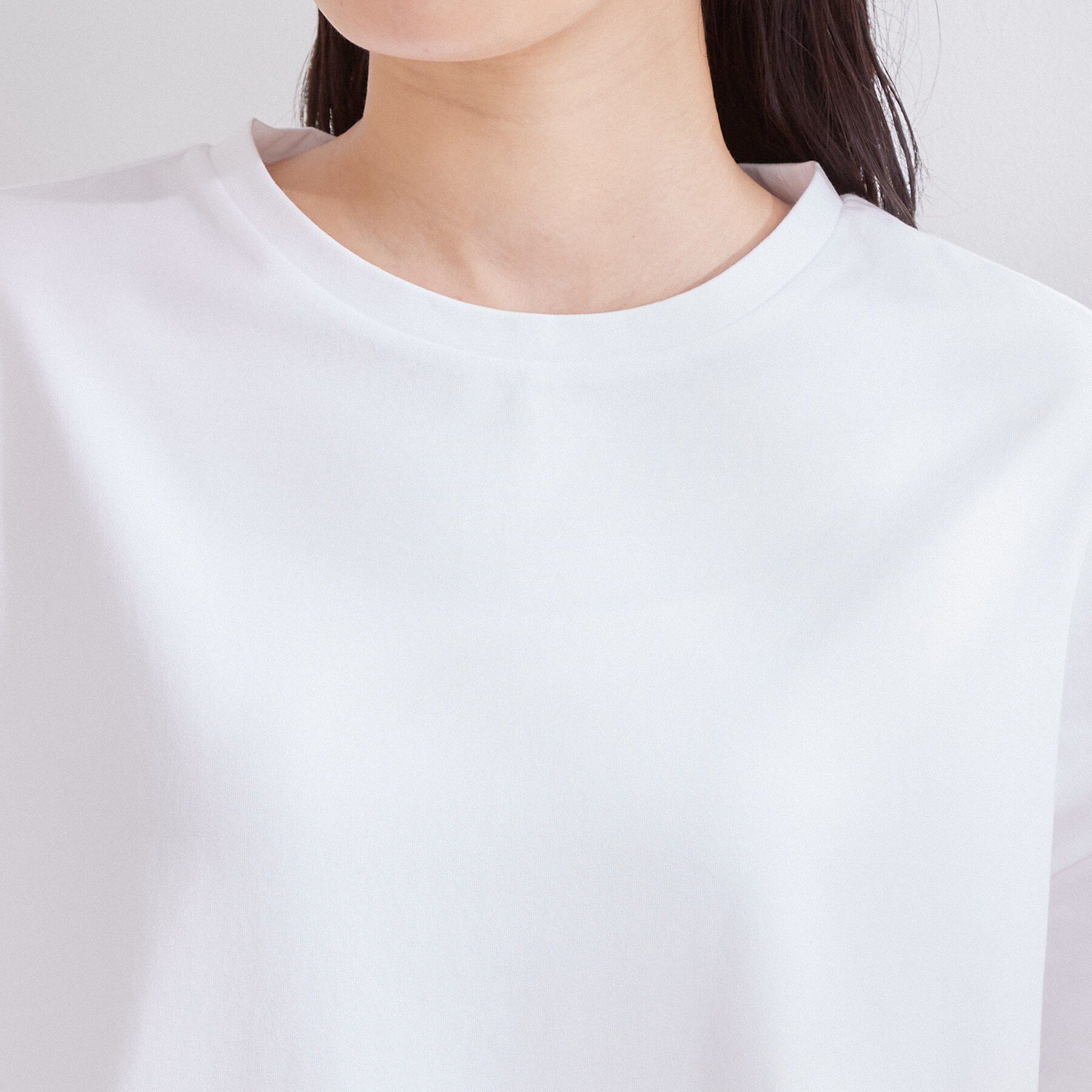 OPAQUE.CLIP「裾レースカットソー【洗濯機OK】」|Tシャツ・カットソー|