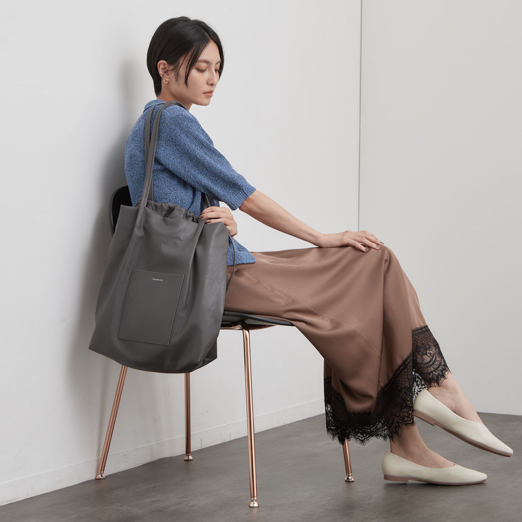 OPAQUE.CLIP「【A4対応/3層】巾着トートバッグ」|トートバッグ|