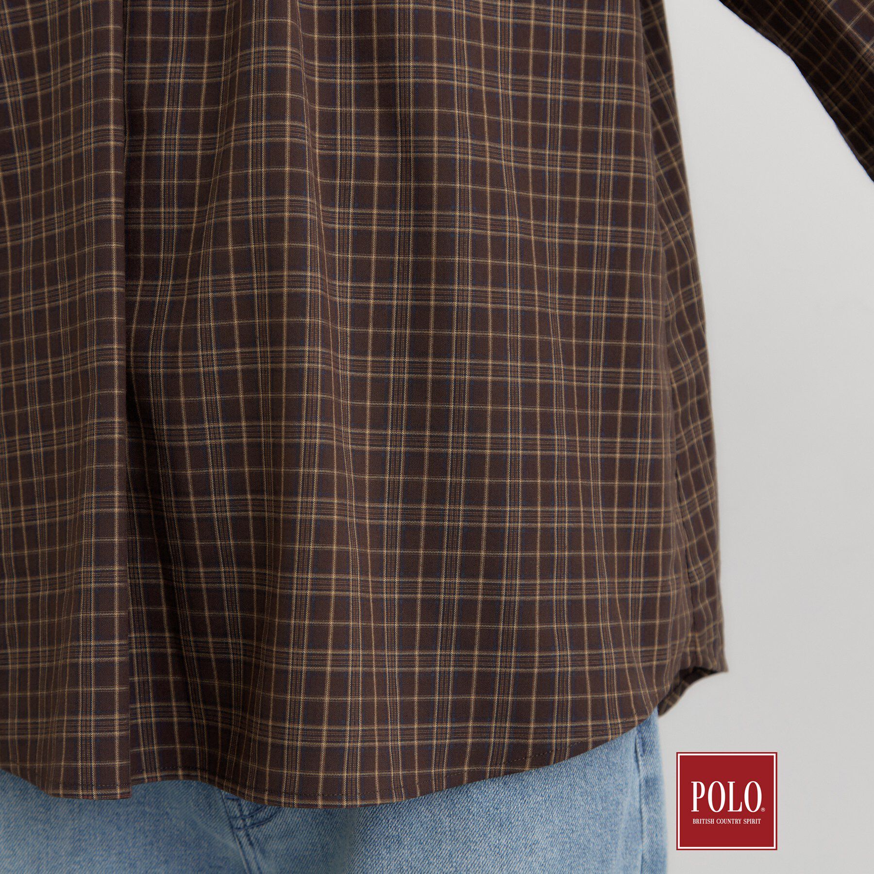 THE SHOP TK「POLO BCS/チェックスカーフ付きブラウス」|シャツ・ブラウス|