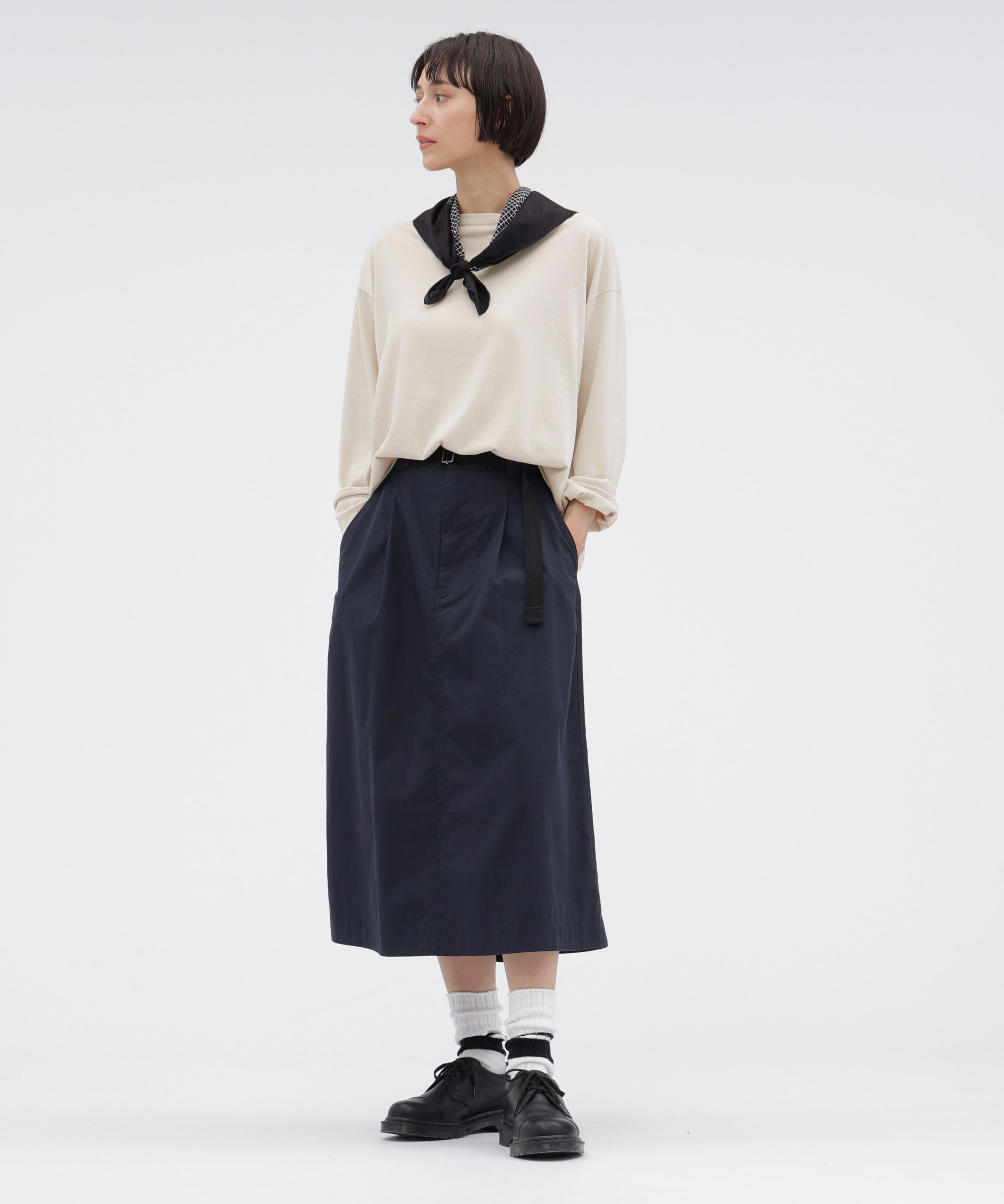 MHL.「SMOOTH COTTON JERSEY TOP」|Tシャツ・カットソー|
