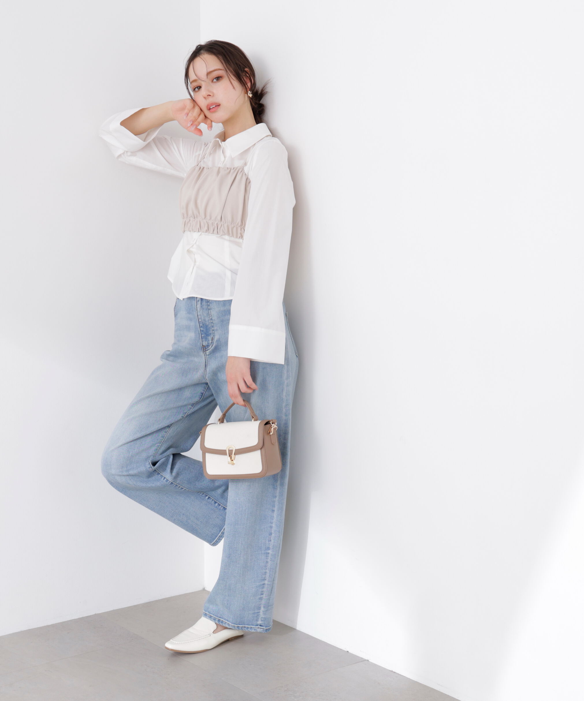 PROPORTION BODY DRESSING「ギャザービスチェ　26SS」|シャツ・ブラウス|