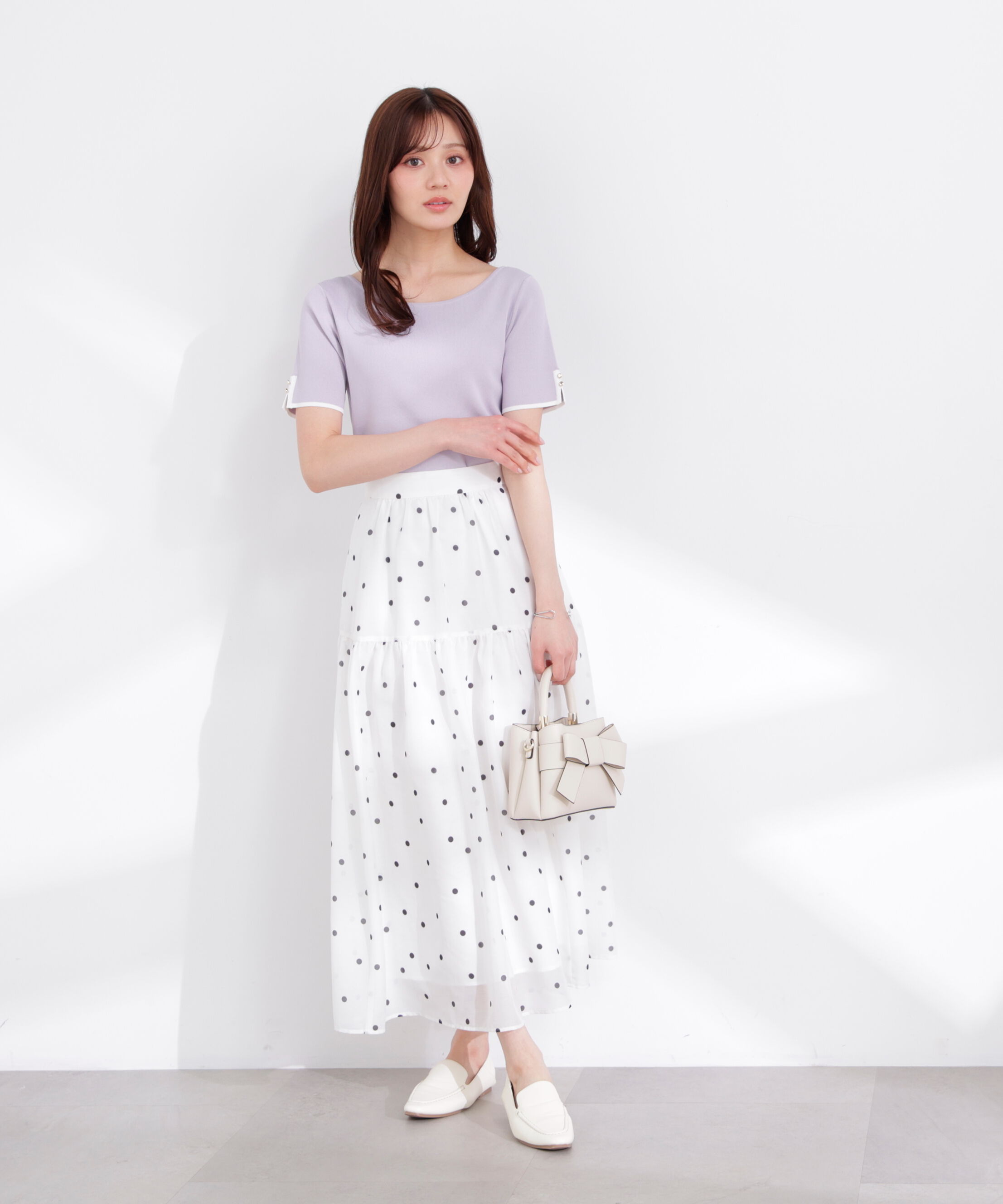 PROPORTION BODY DRESSING「5分袖ベーシックニット 26SS」|ニット・セーター|