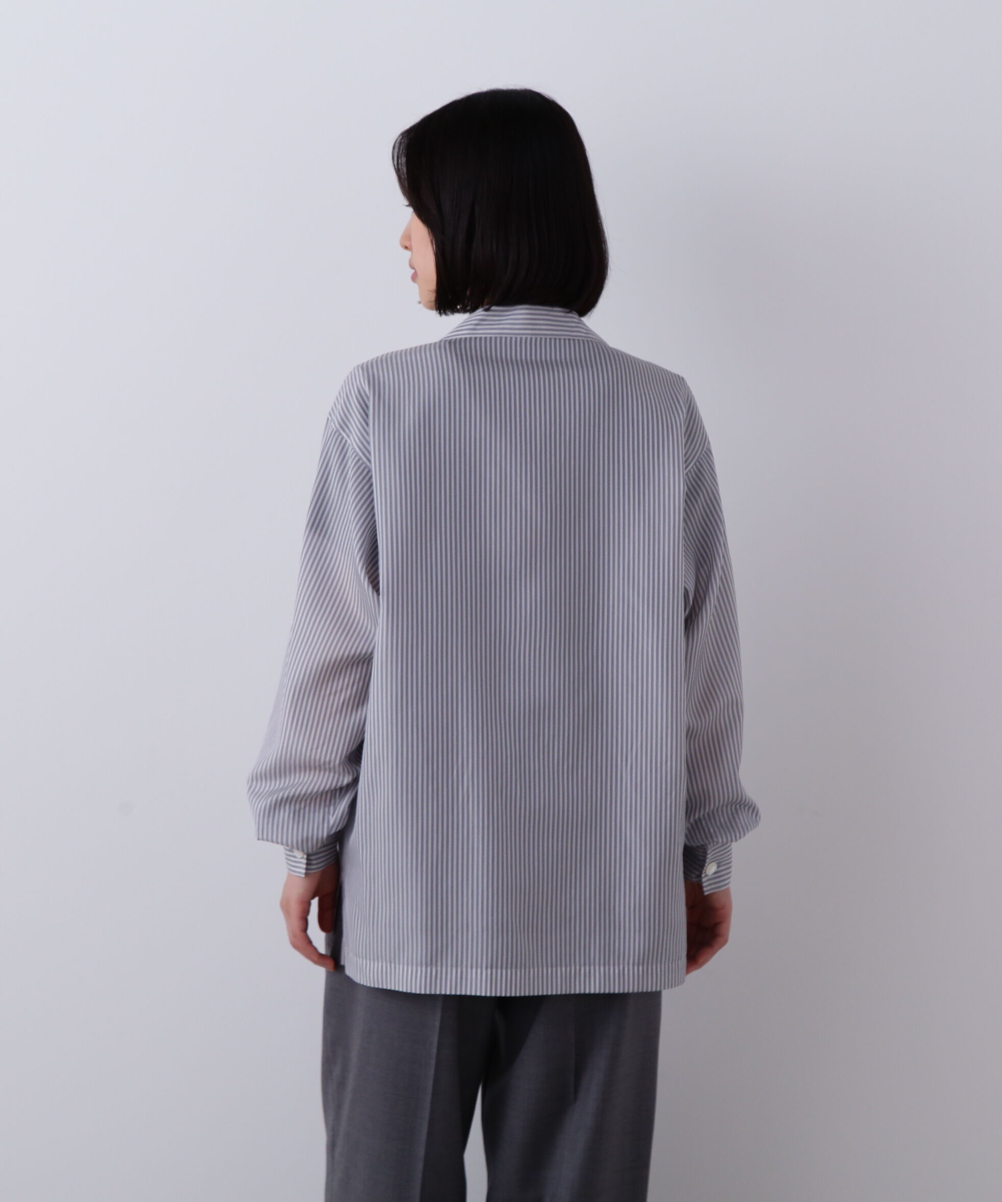 YLEVE 「YLEVE / ACETATE CUPRA STRIPE PAJAMA SHIRT」|シャツ・ブラウス|