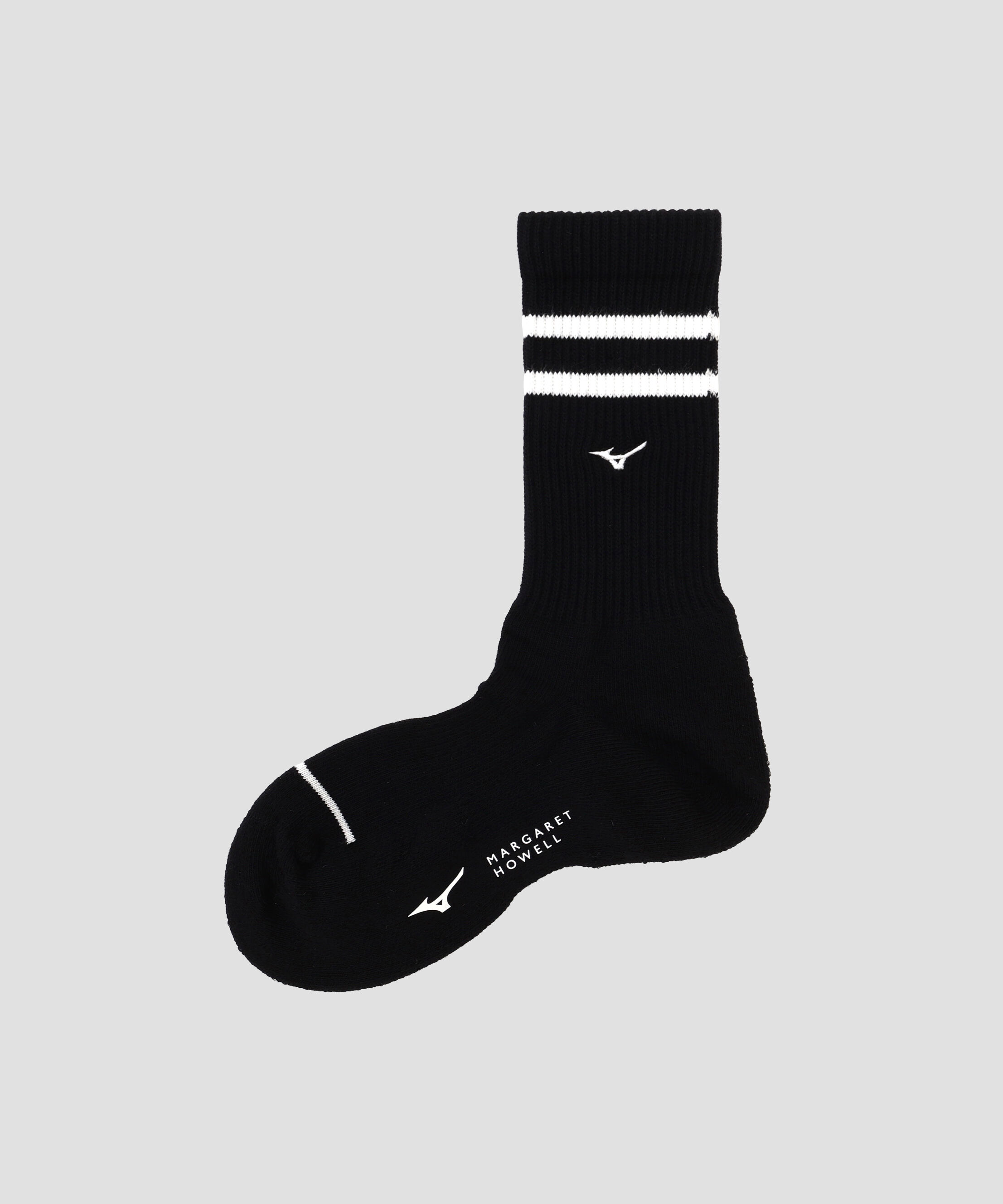  「WOMEN STRIPE SPORTS SOCKS」|その他|BLACK