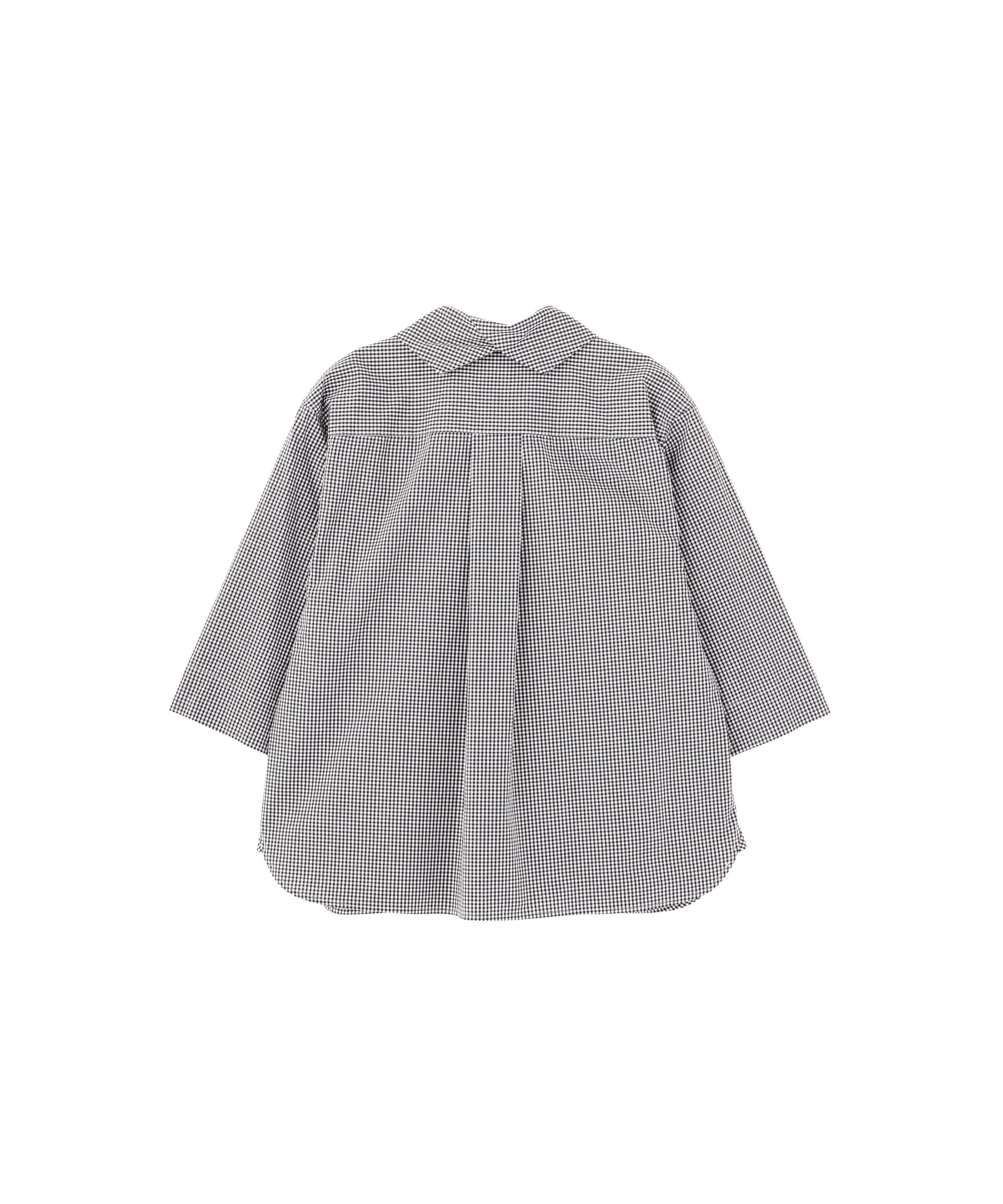  「COTTON LINEN GINGHAM SHIRT」|シャツ・ブラウス|
