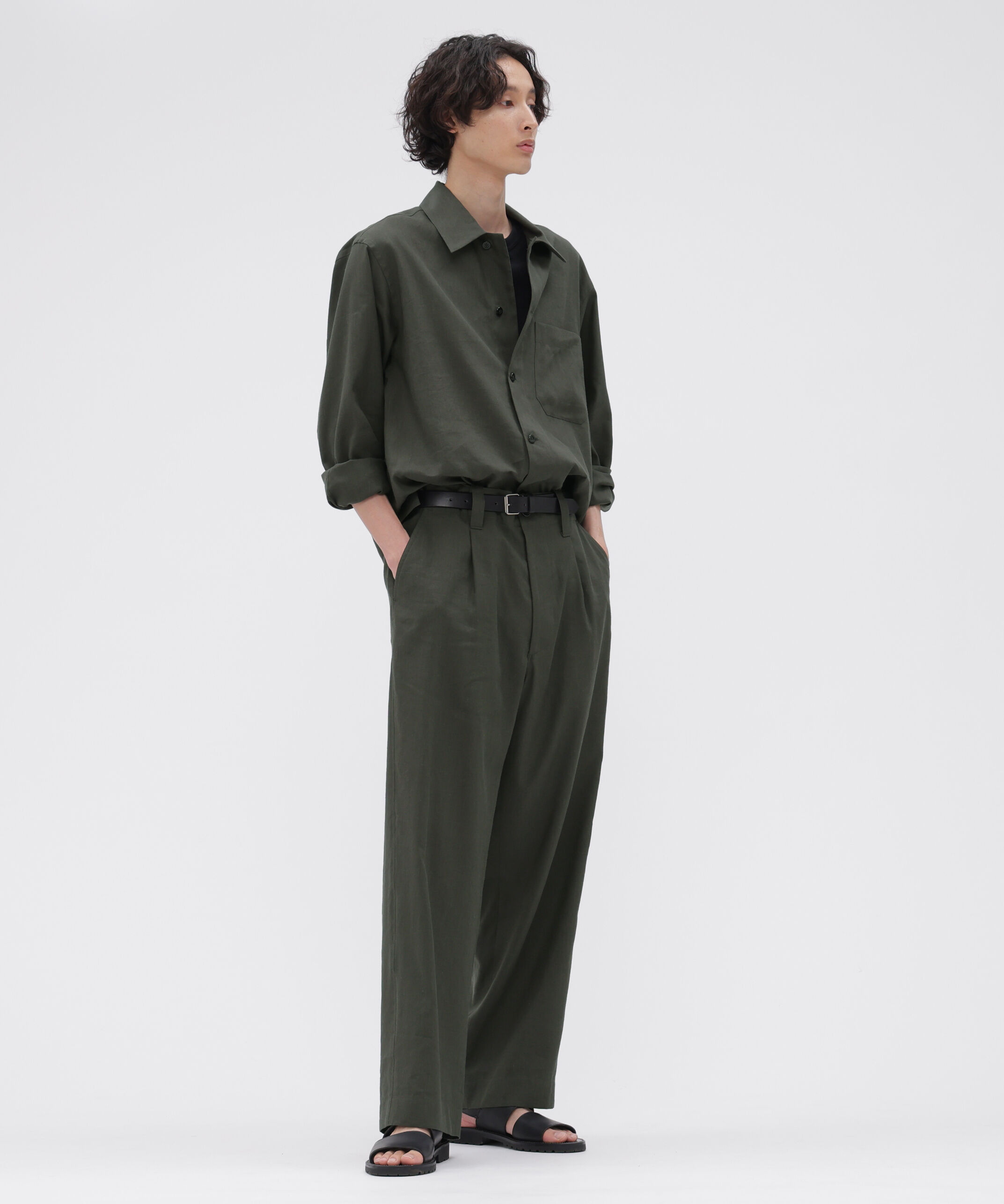 MARGARET HOWELL「LINEN WOOL SILK PLAINWEAVE SHIRT」|シャツ・ブラウス|