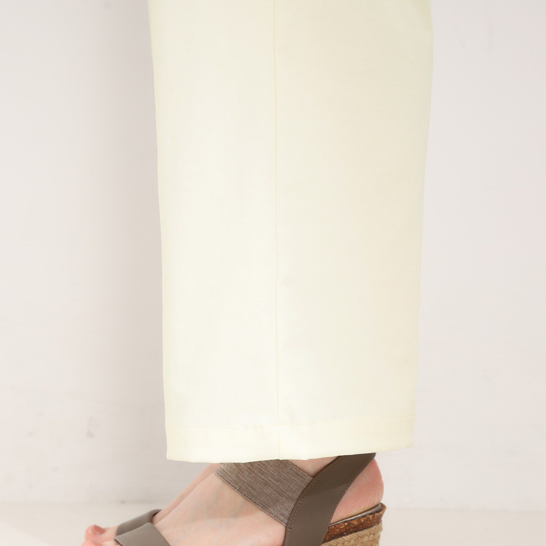 SHOO･LA･RUE「【洗濯機可/S-LL/体型カバー】オンオフ使える 大人のツータックワイドパンツ」|その他|