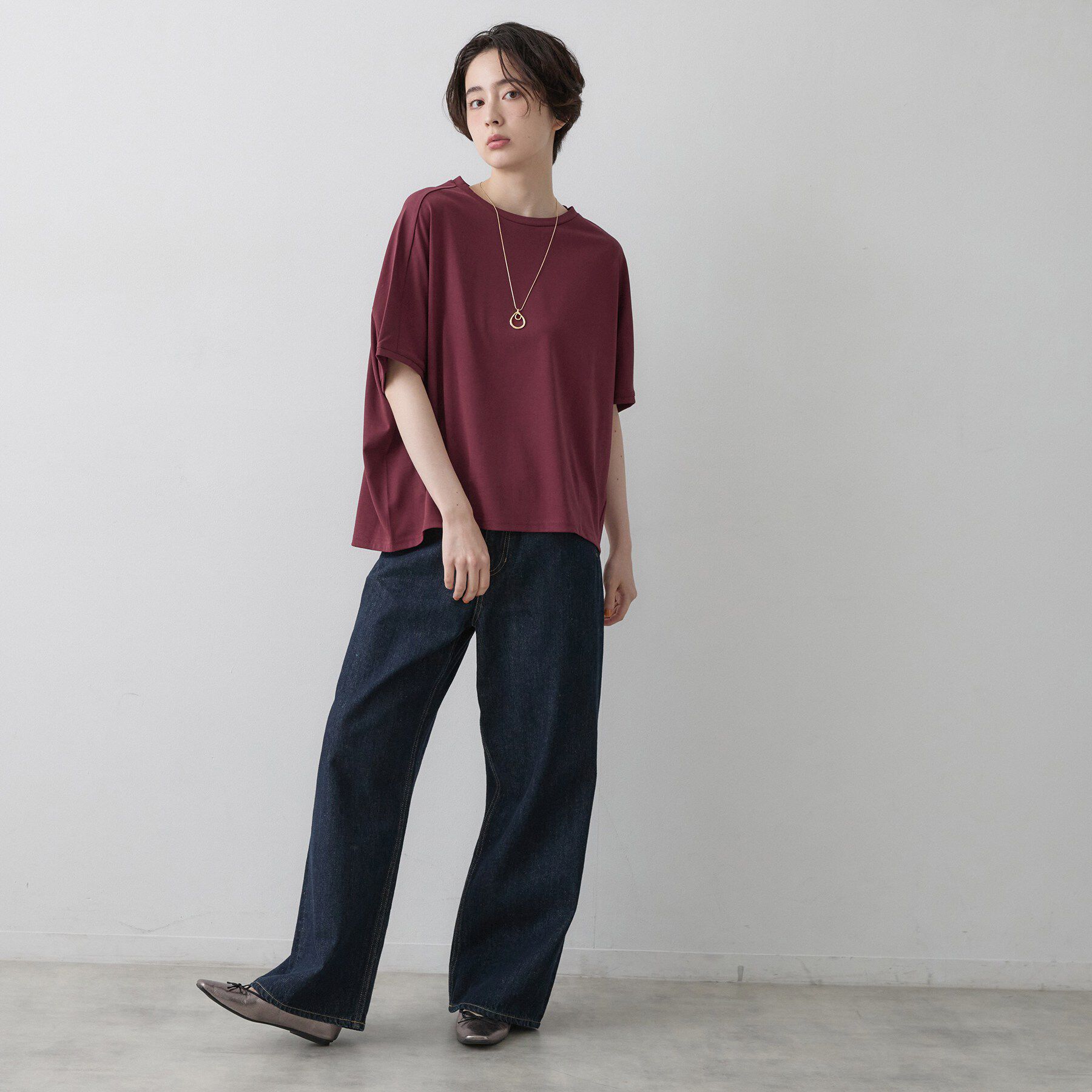 Dessin「【汗シミ防止/UVカット】ドルマンスリーブ プルオーバー」|Tシャツ・カットソー|