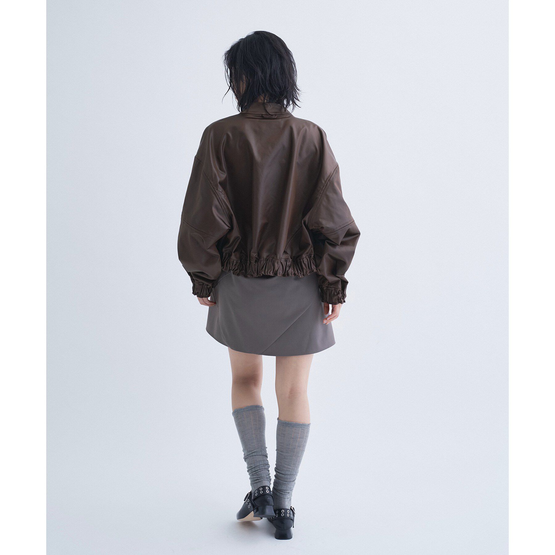CODE A「【Re】satin bomber jacket」|ブルゾン・スタジャン|