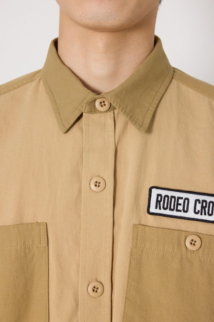 RODEO CROWNS「ミリタリーフラワーシャツ」|シャツ・ブラウス|