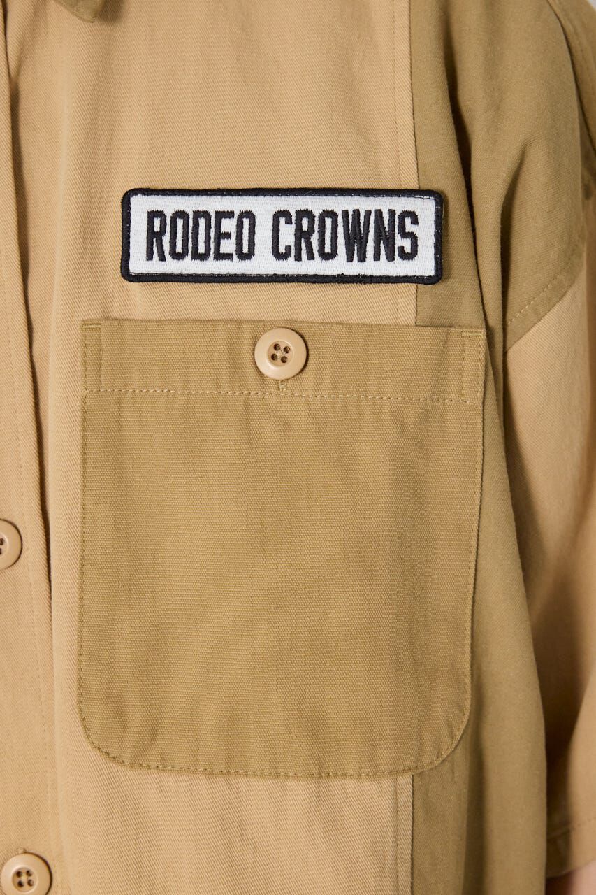 RODEO CROWNS「ミリタリーフラワーシャツ」|シャツ・ブラウス|
