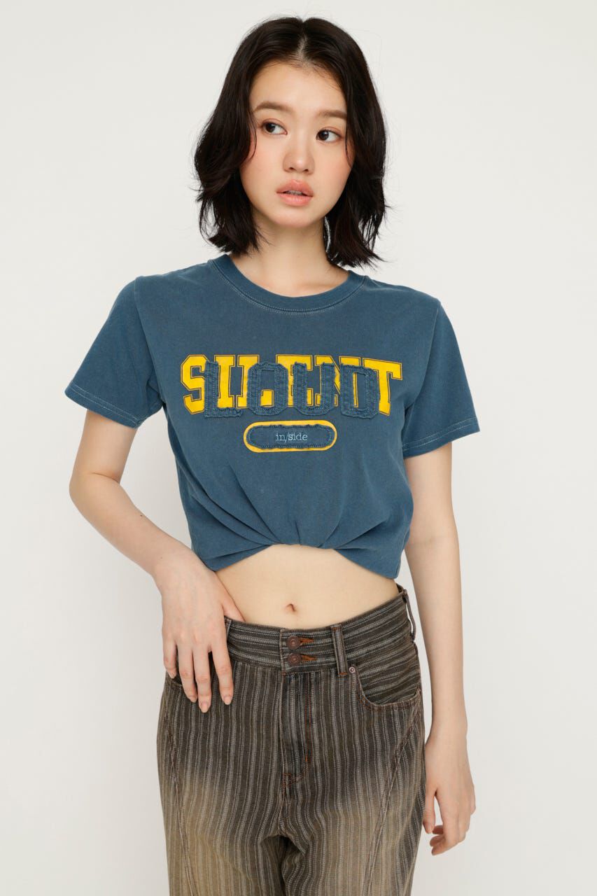 SLY「LOGO ON PATCH Tシャツ」|Tシャツ・カットソー|NVY
