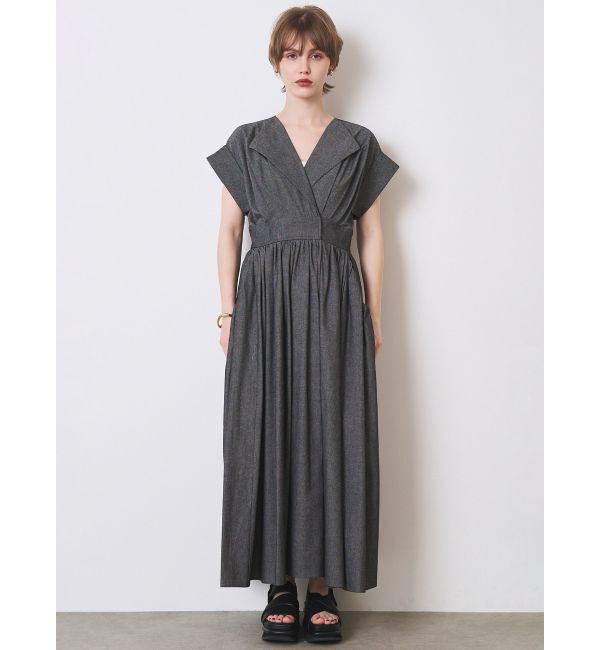 ELENDEEK「OPEN COLLAR SHIRT OP」|ワンピース|