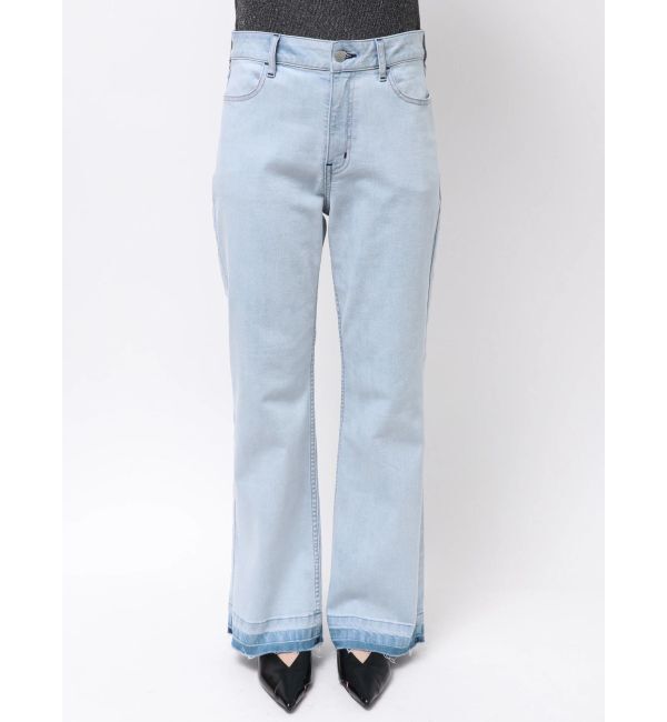 ELENDEEK「SEMI FLARE ROUGH DENIM WIDE PT」|デニム|