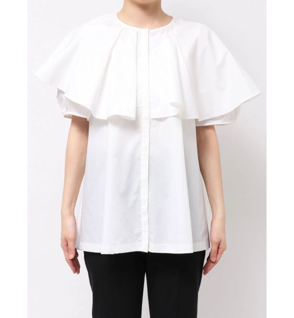 ELENDEEK「ASYME FRILL TUNIC BL」|シャツ・ブラウス|