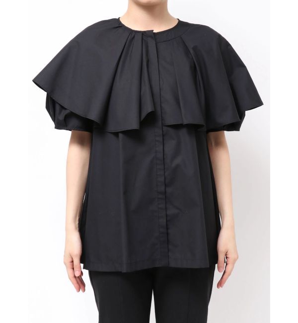 ELENDEEK「ASYME FRILL TUNIC BL」|シャツ・ブラウス|