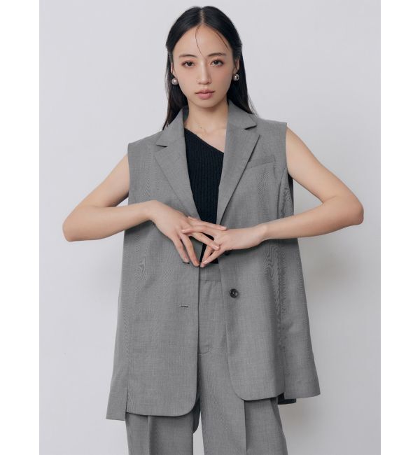 MURUA「バックタックジレ【セットアップ着用可】」|ベスト・ジレ|