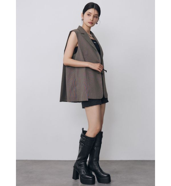 MURUA「バックタックジレ【セットアップ着用可】」|ベスト・ジレ|