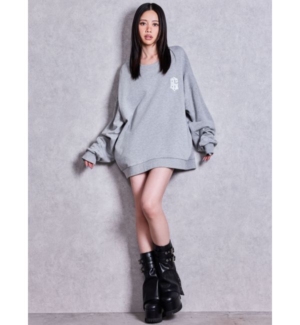 GYDA「ZIP design loose coverブーツ」|ロングブーツ|