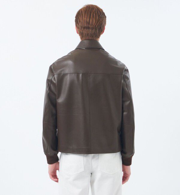 MACKINTOSH PHILOSOPHY「【WEB&一部店舗限定】EMMETIコラボ ジップアップブルゾン 0.5mmナッパレザー」|ブルゾン・スタジャン|