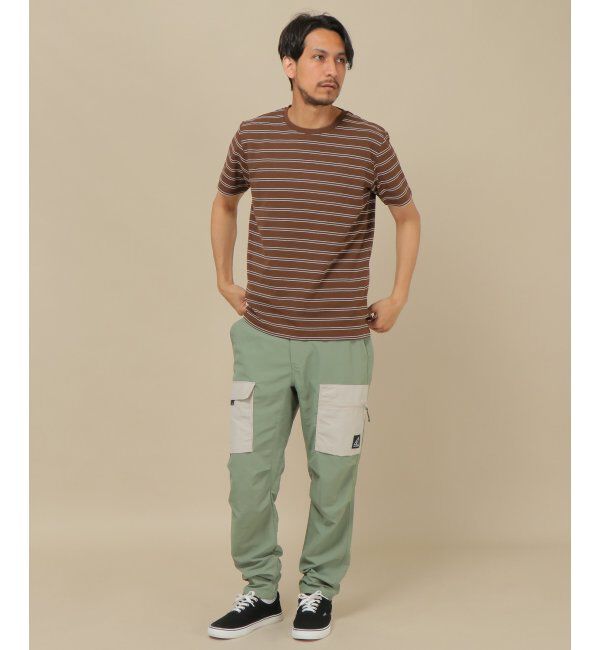 IKKA LOUNGE「ミラノリブボーダークールネックT」|Tシャツ・カットソー|